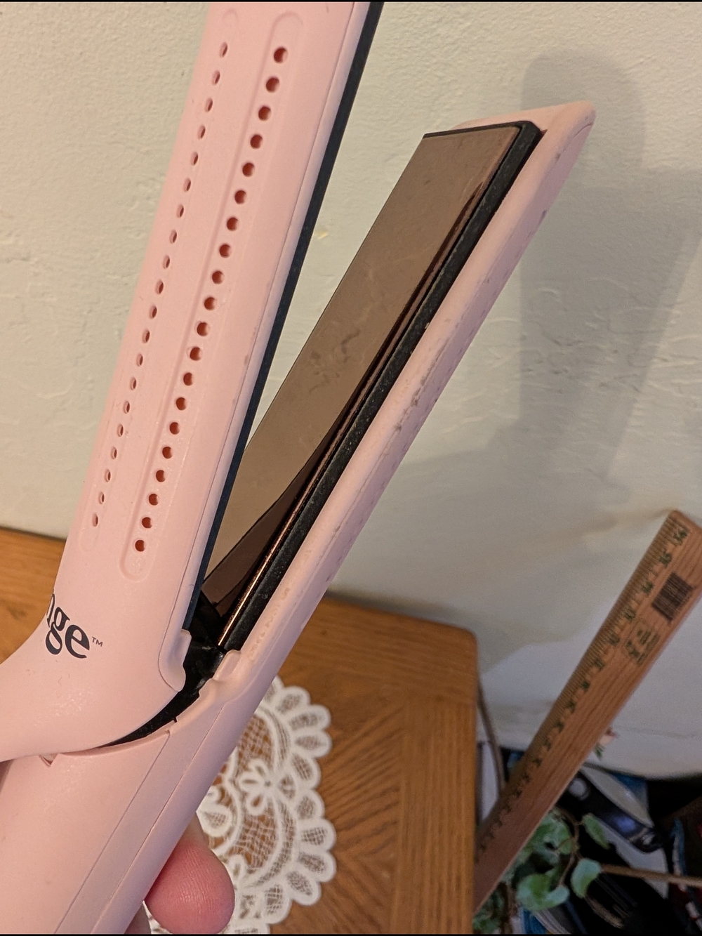 L'ange Le Duo A133 360° Airflow Titanium Hair Styler Straightener – Pink - Picture 4 of 6